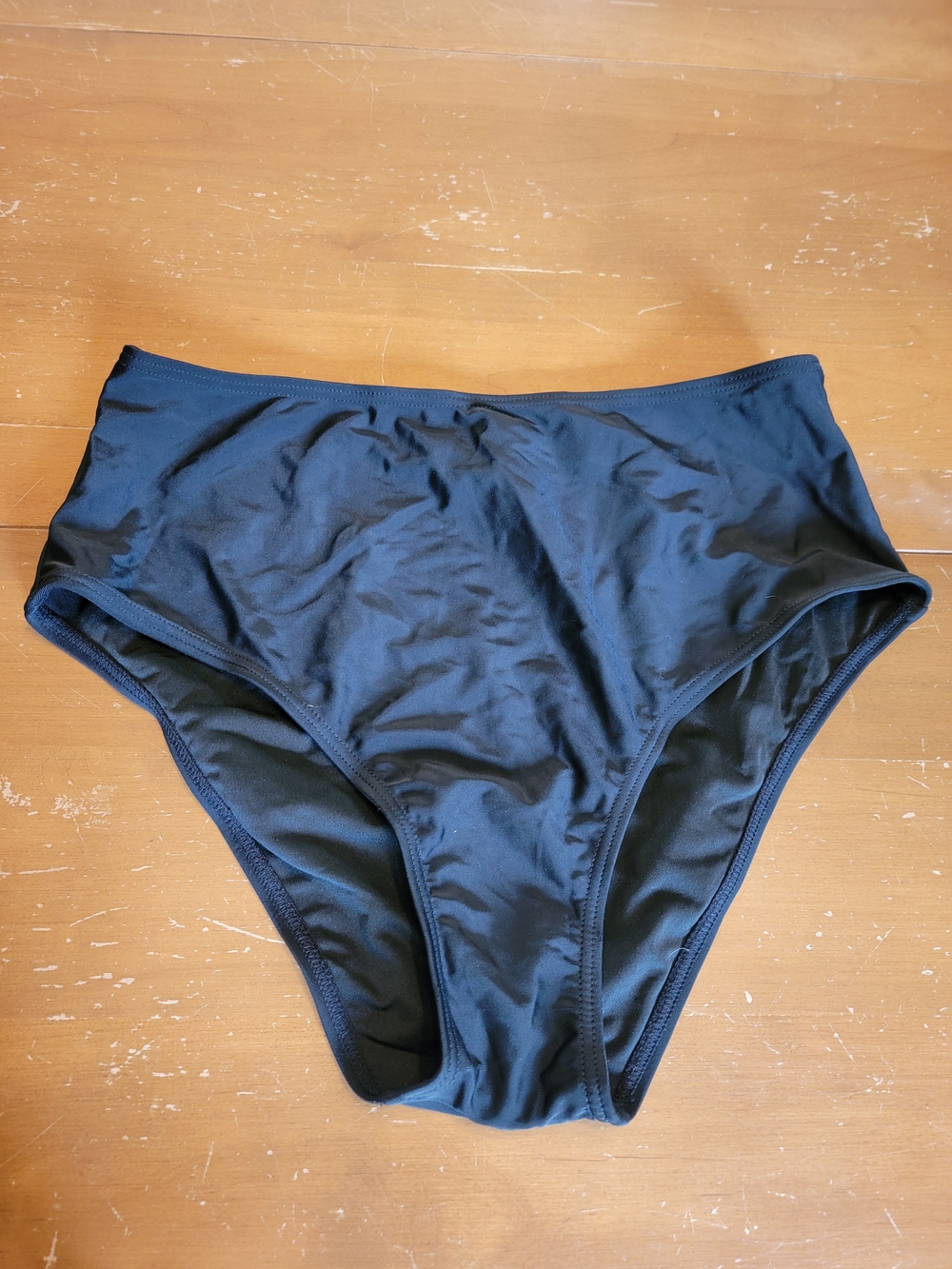 Bikini Bottom High-Waist Black Swim Bottom Women's M NWOT